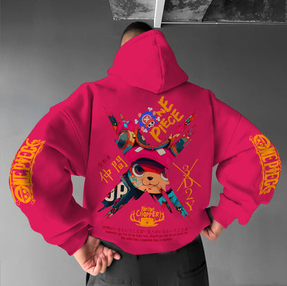 Unisex Anime Graphic Streetwear Vintage Hoodie-Anime x kingdom