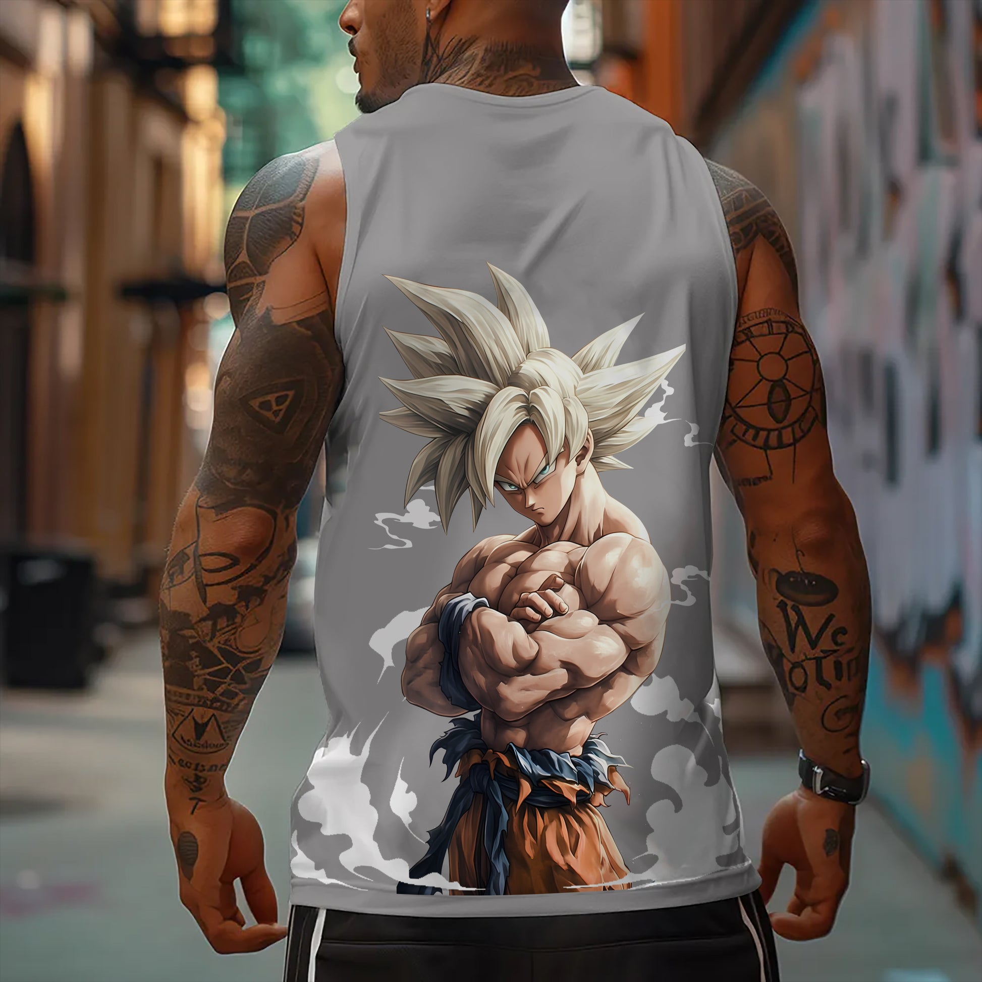 Unisex Anime Graphic Streetwear Vintage Gym Tank Top
