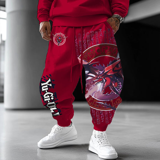 Unisex  “Yu-Gi-Oh！”  Anime Style Retro Pants
