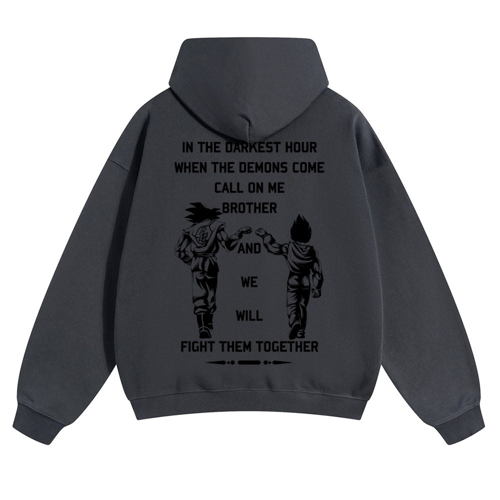 Unisex Anime Graphic Streetwear Vintage Hoodie