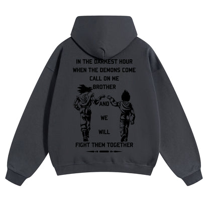 Unisex Anime Graphic Streetwear Vintage Hoodie