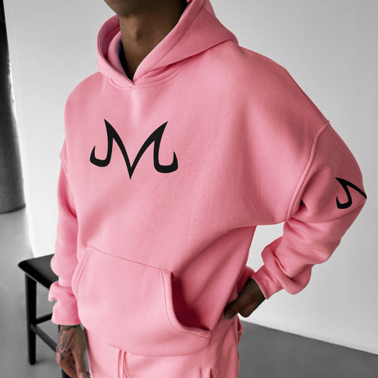 Unisex Oversized Anime Print Hoodie