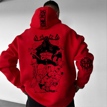 Unisex Anime Graphic Streetwear Vintage Hoodie-Anime x kingdom