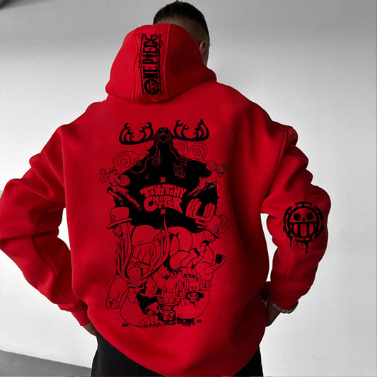 Unisex Anime Graphic Streetwear Vintage Hoodie-Anime x kingdom
