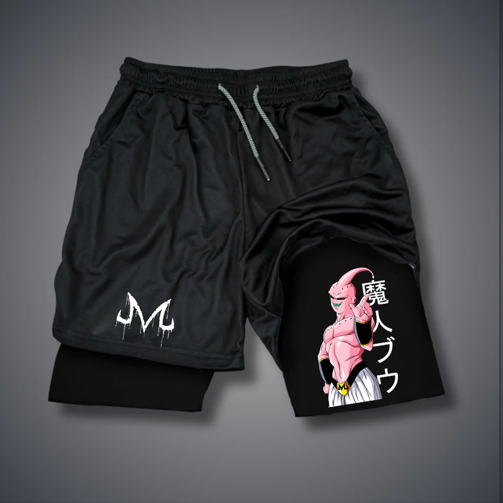 Unisex Casual Anime MAJIN BUU Gym Shorts
