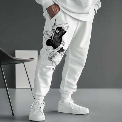 Men's Anime Jujutsu Kaisen Print Casual Sweatpants