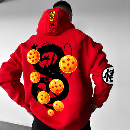 Unisex Anime Print  Casual Oversized Hoodie