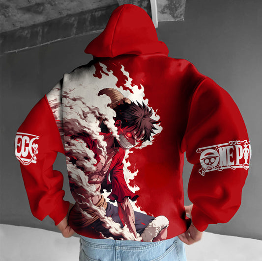 Unisex Anime Graphic Streetwear Vintage Hoodie-Anime x kingdom