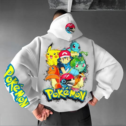 Unisex Anime Graphic Streetwear Vintage Hoodie