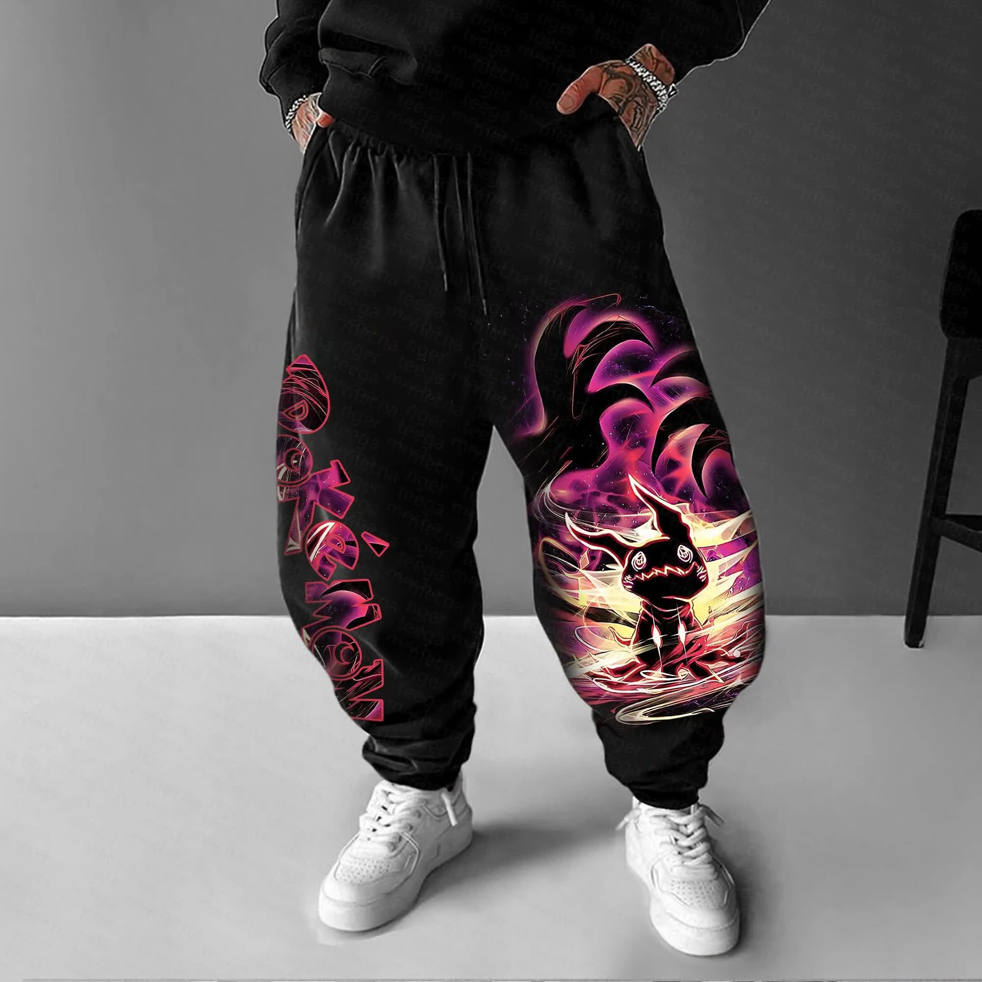 Unisex Casual Anime Streetwear Pants-comicclothing