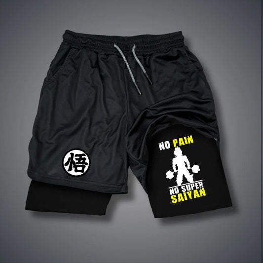Casual Dragon Ball Anime Printed Gym Shorts