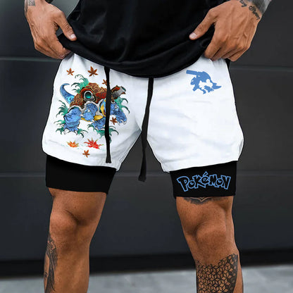 Unisex  Casual Anime Streetwear Shorts-comicclothing