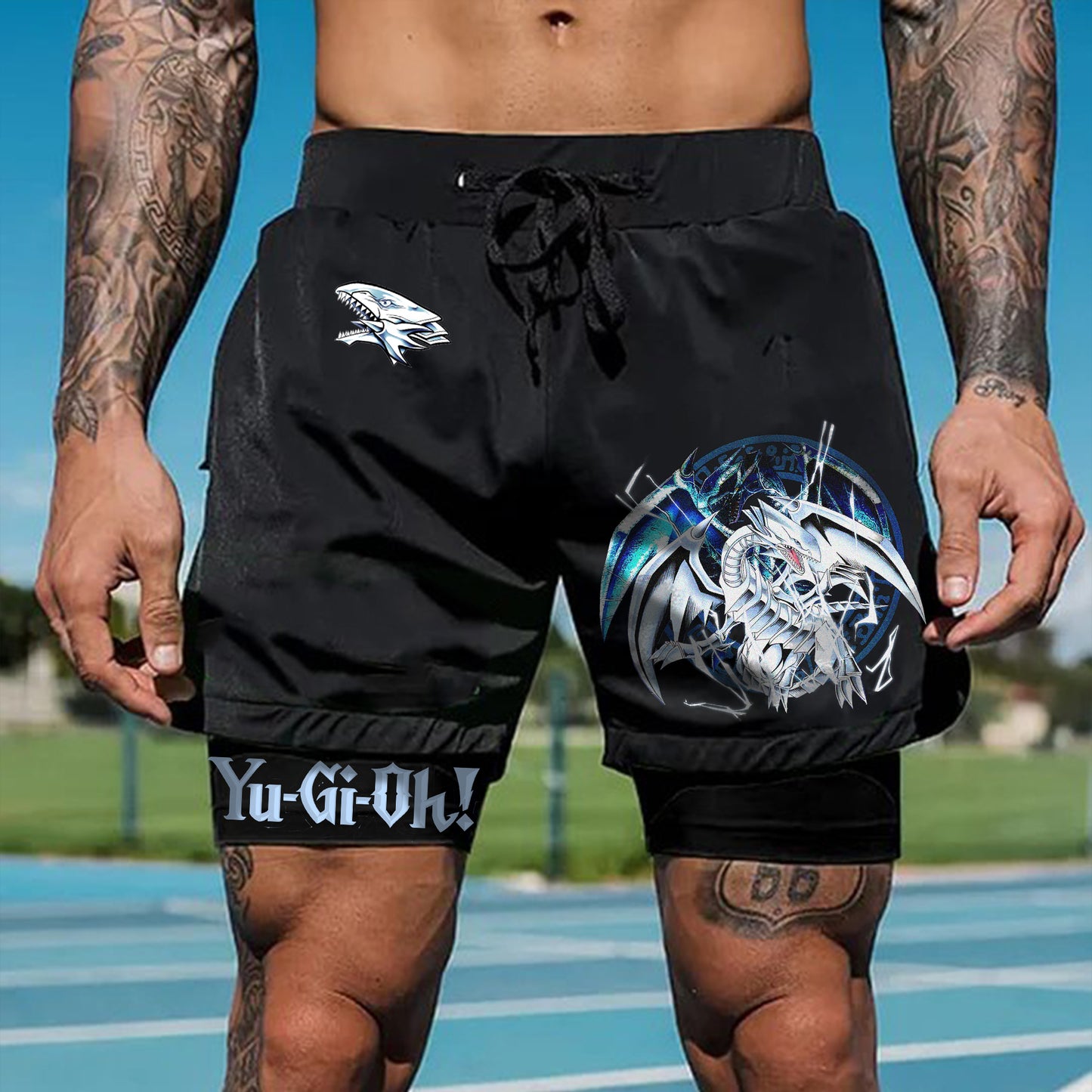 Unisex "Yu-Gi-Oh!" Anime Style Retro Shorts-comicclothing