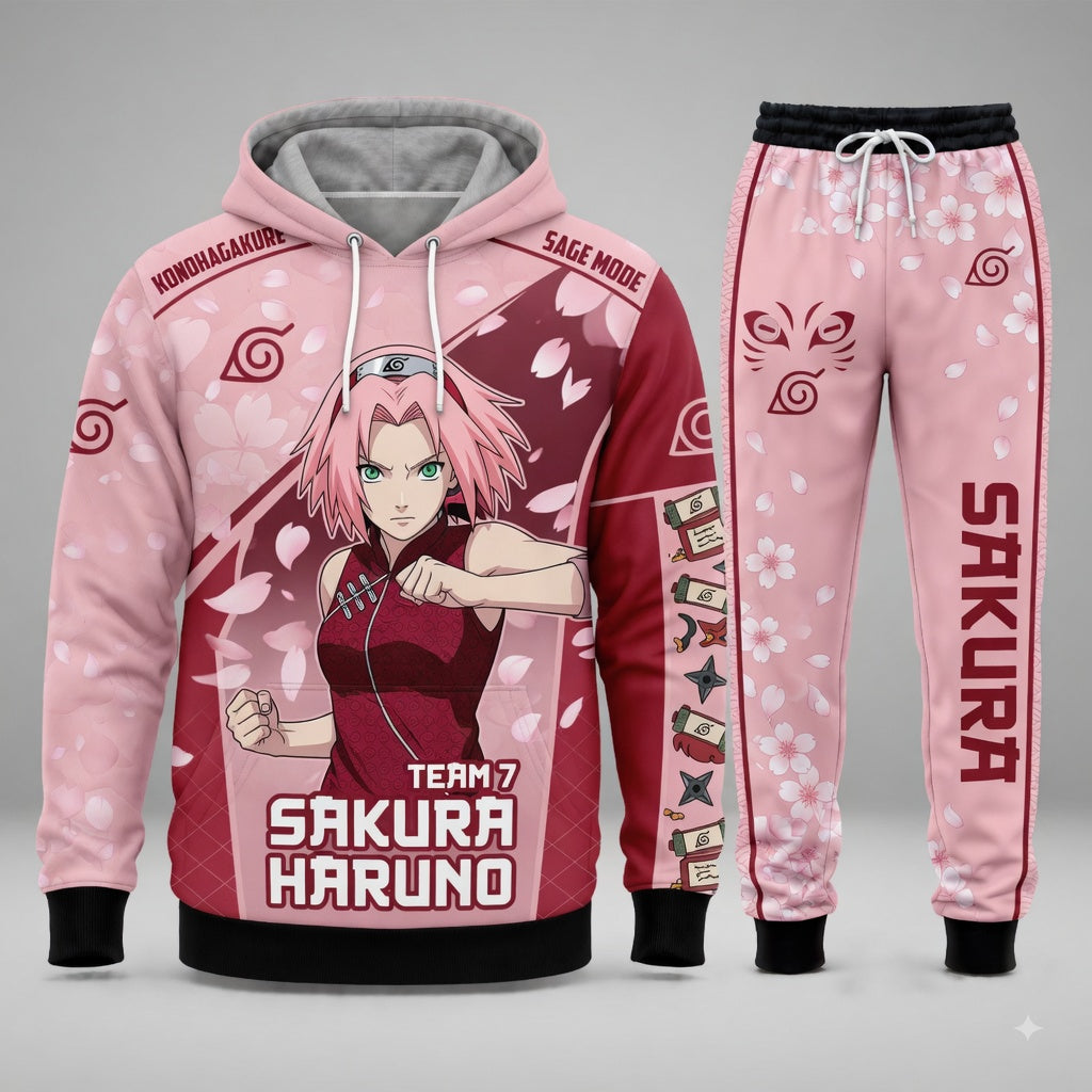 Limited edition! Gifts for Fans - Hoodie  Sweatpants Set -NSAKURA
