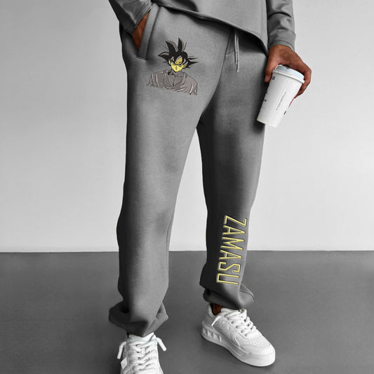 Unisex Anime Print  Sweatpants Casual Pants