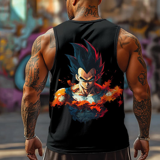 Unisex Anime Graphic Streetwear Vintage Gym Tank Top