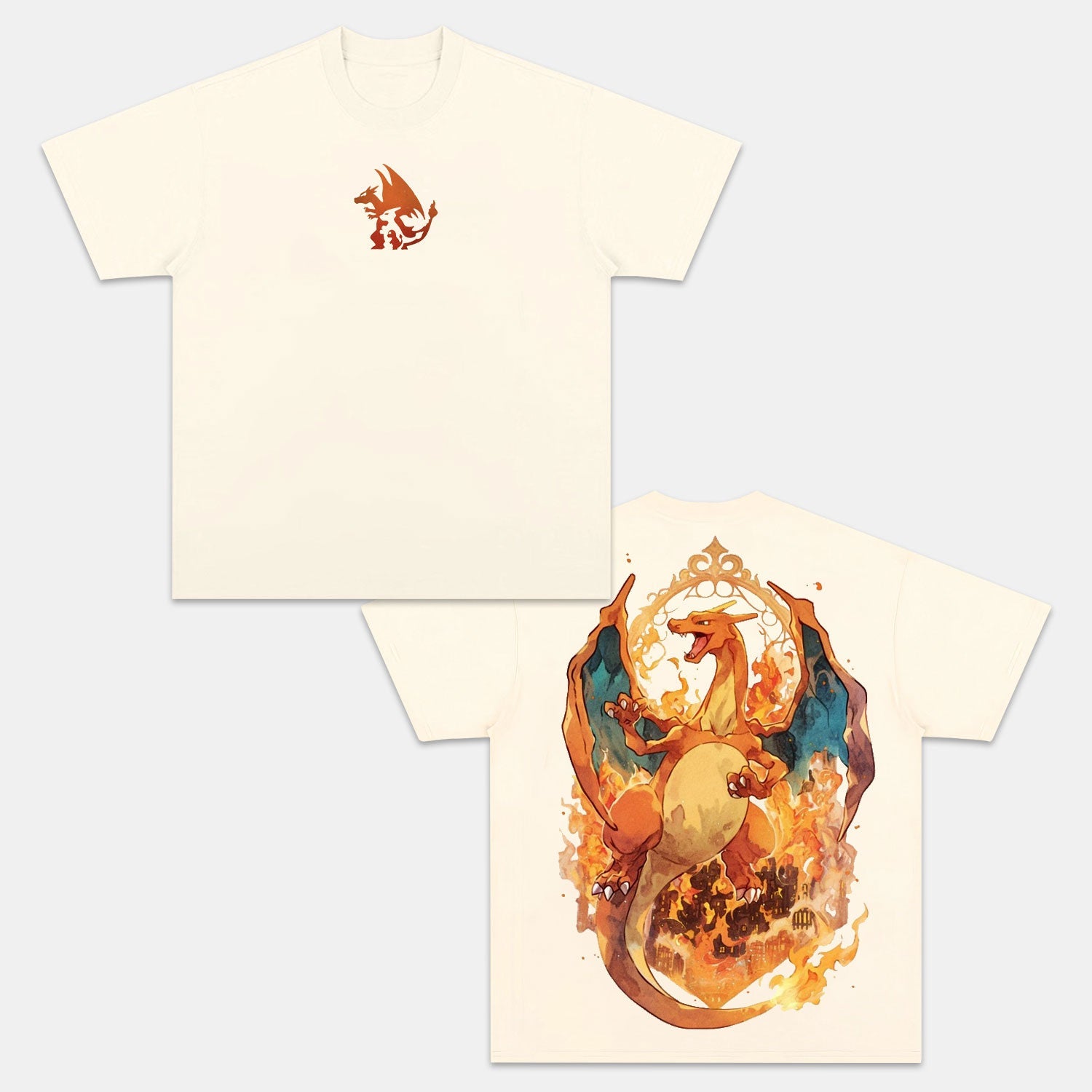 CHARIZARD VINTAGE TEE丨POKÉMON-comicclothing