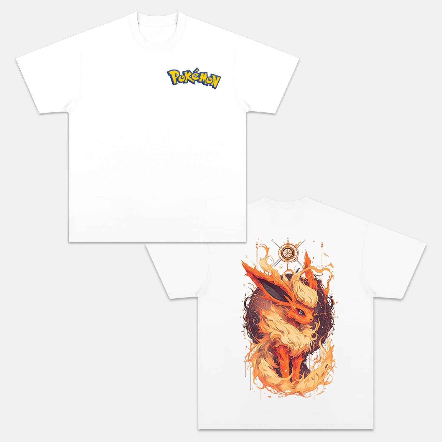 FLAREON UNISEX ANIME INSPIRED VINTAGE T-SHIRT丨POKÉMON-comicclothing