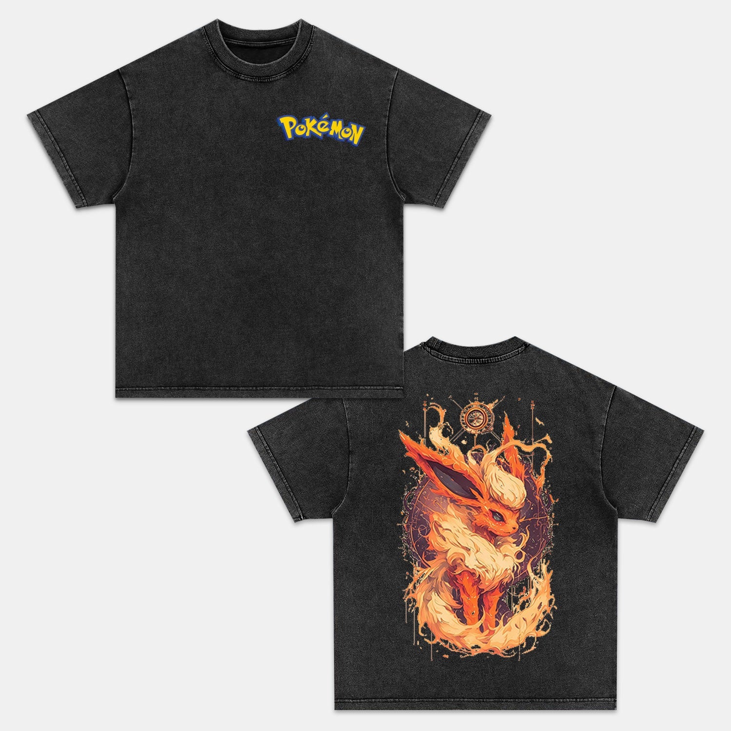 FLAREON UNISEX ANIME INSPIRED VINTAGE T-SHIRT丨POKÉMON-comicclothing