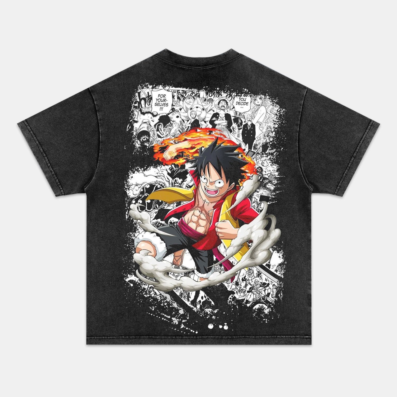 LUFFY VINTAGE TEE丨ONE PIECE-comicclothing