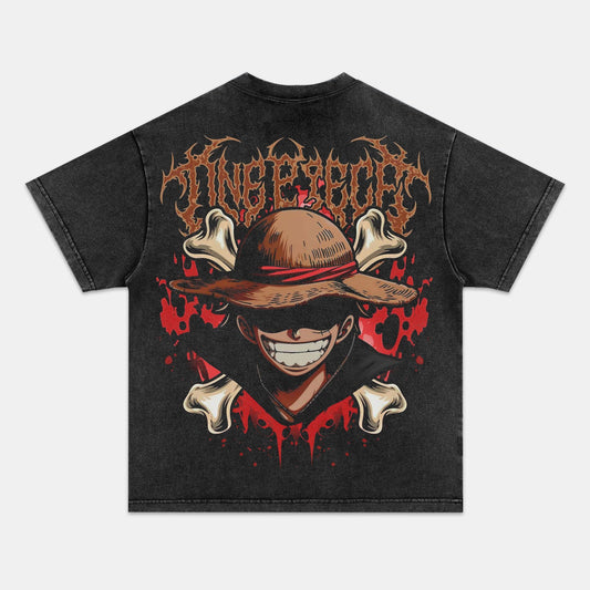 LUFFY ANIME INSPIRED VINTAGE TEE丨ONE PIECE-comicclothing