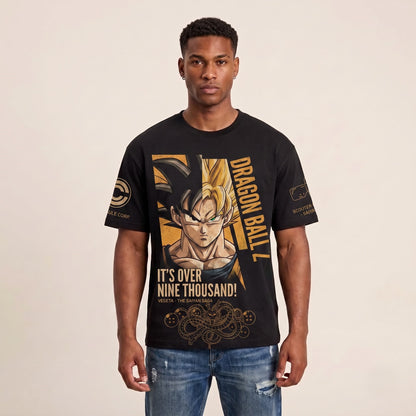 Anime Battle Warrior Graphic Shirt, Black Manga Inspired T-Shirt, Sweatshirt & Hoodie, Japanese Streetwear Fan Gift