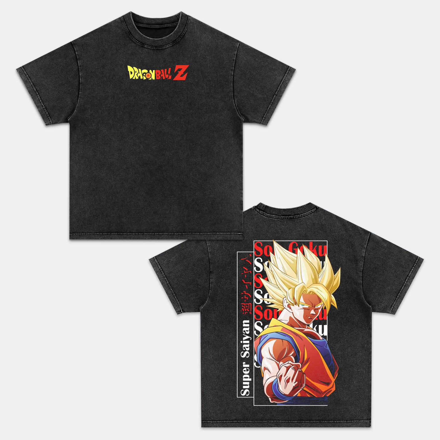 SON GOKU UNISEX ANIME INSPIRED VINTAGE T-SHIRT -comicclothing