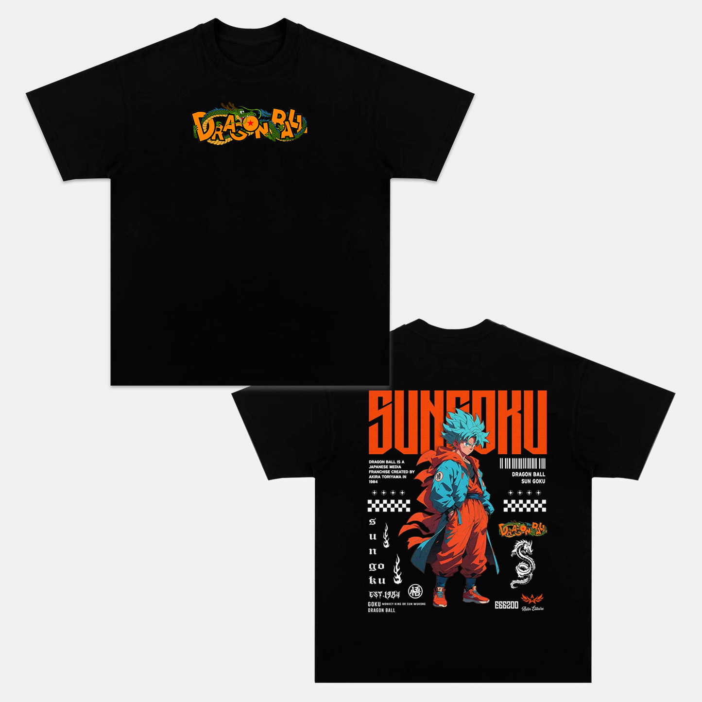 SON GOKU UNISEX ANIME INSPIRED VINTAGE T-SHIRT -comicclothing