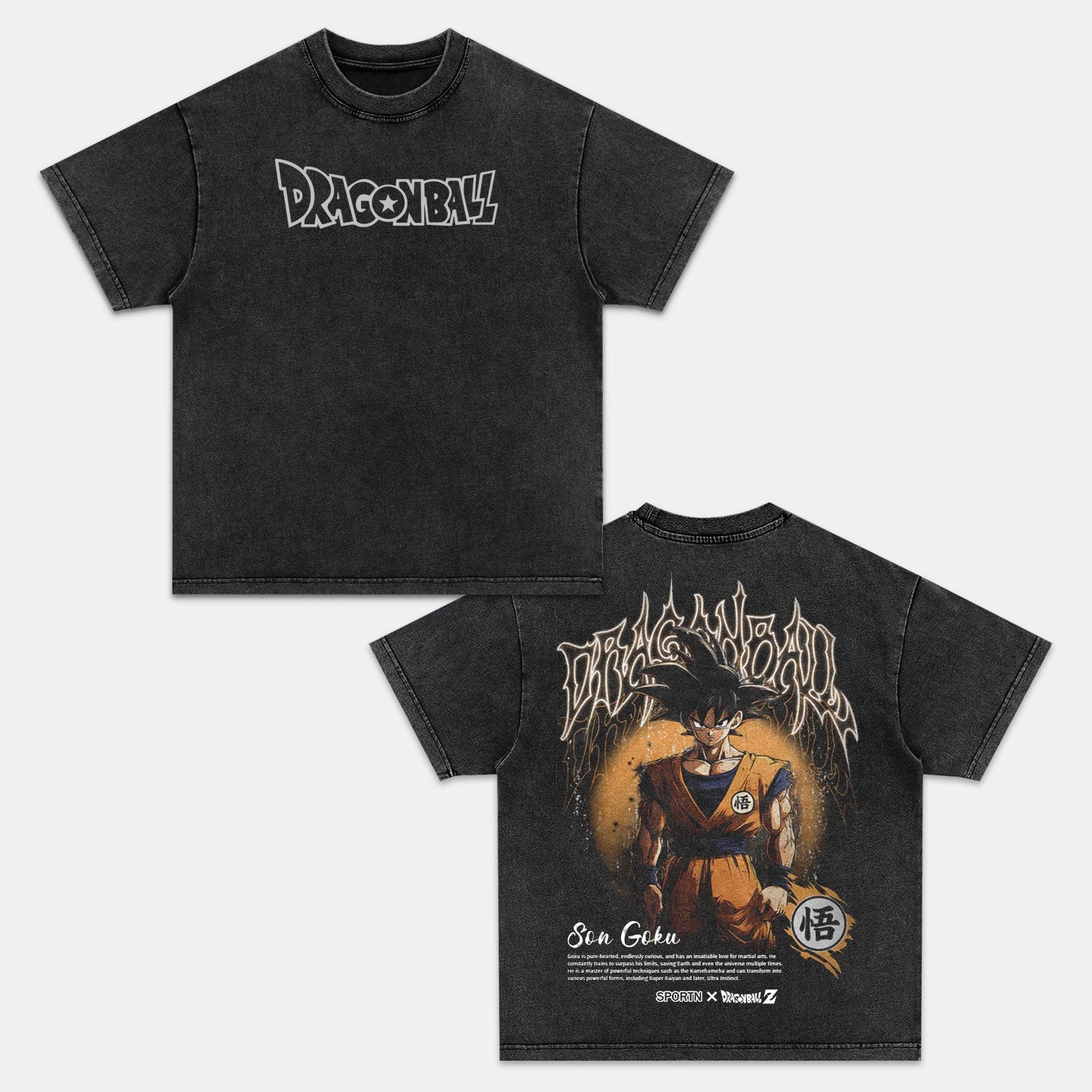 GOKU VINTAGE OVERSIZED TEE | DRAGON BALL Z-comicclothing