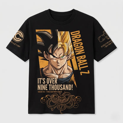 Anime Battle Warrior Graphic Shirt, Black Manga Inspired T-Shirt, Sweatshirt & Hoodie, Japanese Streetwear Fan Gift