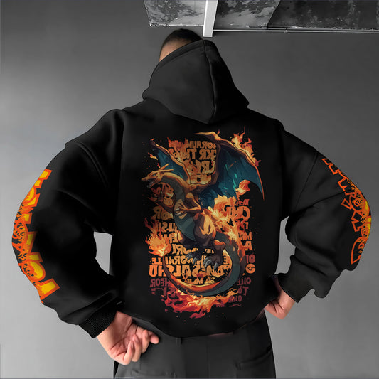 Unisex Anime Graphic Streetwear Vintage Hoodie