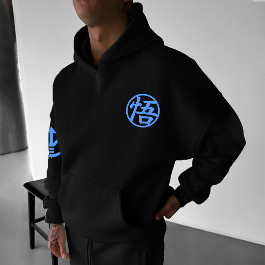 Unisex Anime Enthusiast Printed Oversized Hoodie