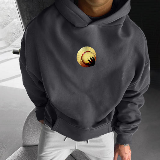 Unisex  Anime Print  Casual Oversized Hoodie-Anime x kingdom
