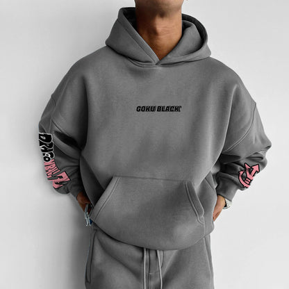 Unisex Anime Print Casual Oversized Hoodie