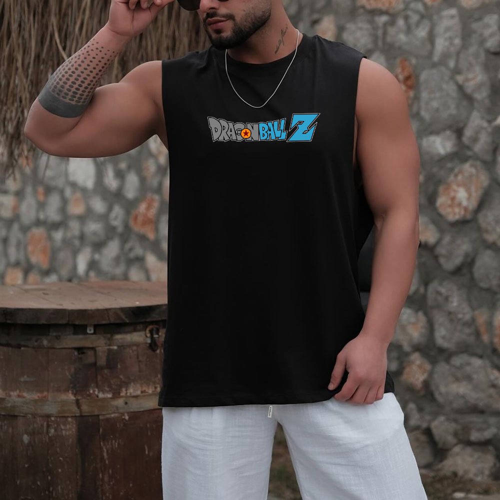 Casual Loose DB Printed Fitness Tank Top