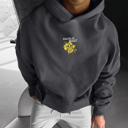 Unisex  Anime Print  Casual Oversized Hoodie-Anime x kingdom