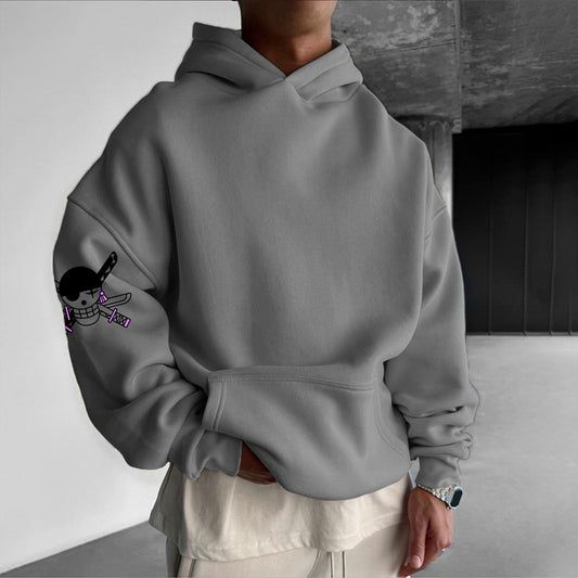 Unisex  Anime Print  Casual Oversized Hoodie-AnimeClothe