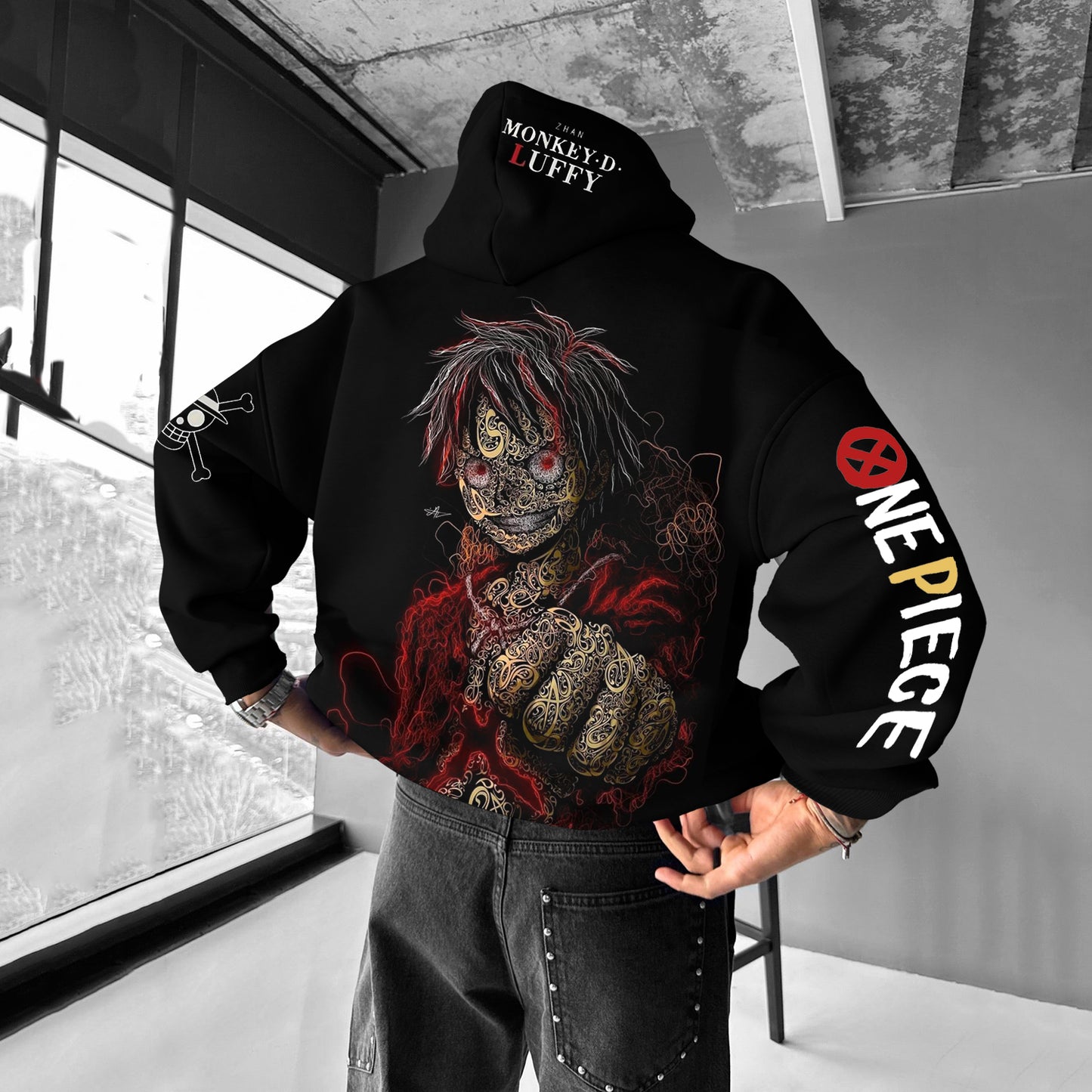 Universal Anime Lettering Design Hoodie-Anime x kingdom