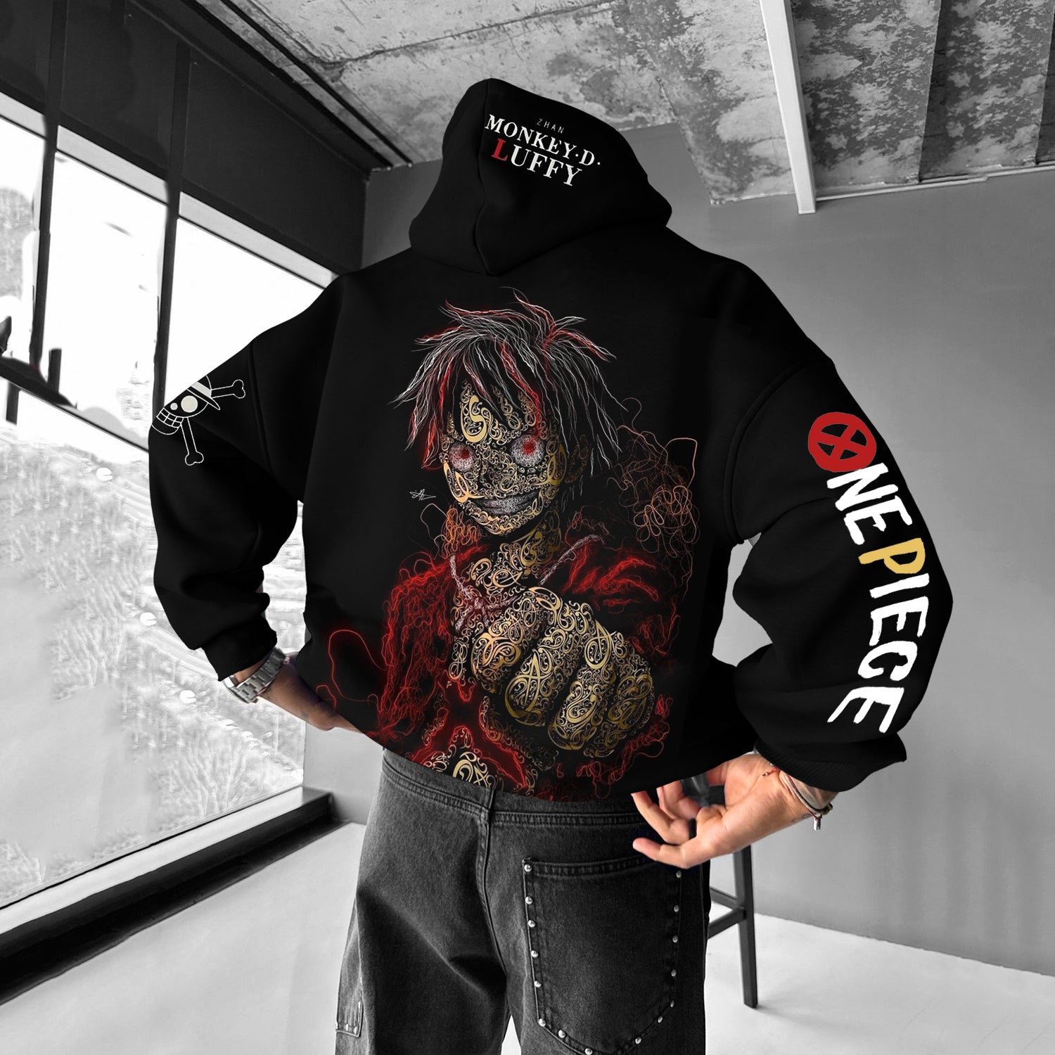 Universal Anime Lettering Design Hoodie-Anime x kingdom