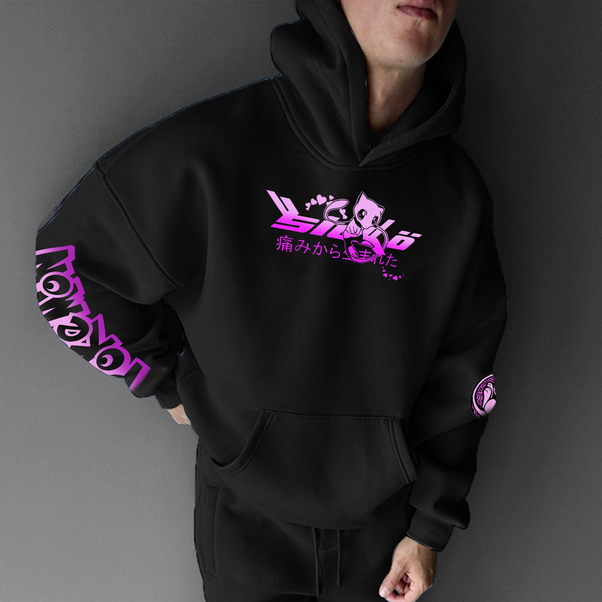 Unisex Anime Graphic Streetwear Vintage Hoodie