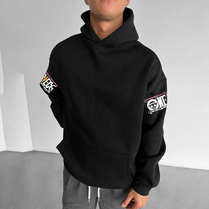 Casual Anime Print Design Hoodie-Anime x kingdom