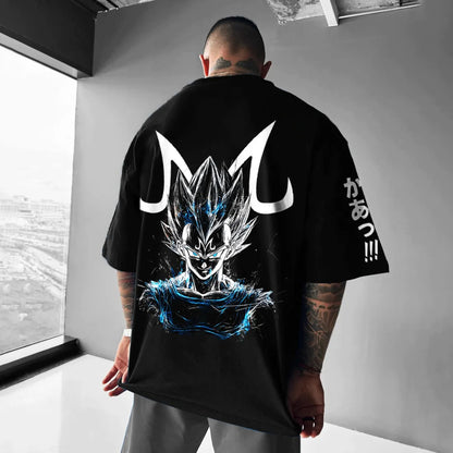 Unisex Oversized  Anime Print T-Shirt