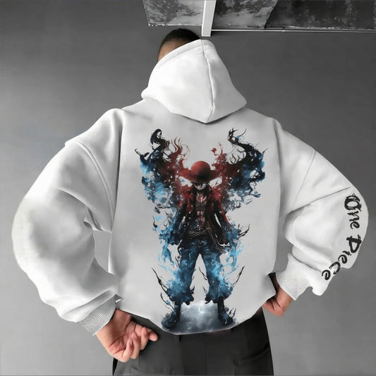 Unisex Anime Graphic Streetwear Vintage Hoodie-Anime x kingdom
