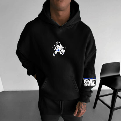 Unisex  Anime Print  Casual Oversized Hoodie