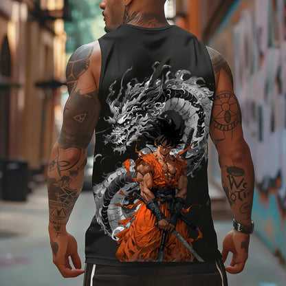 Unisex Anime Sleeveless Tank Top-Anime x kingdom
