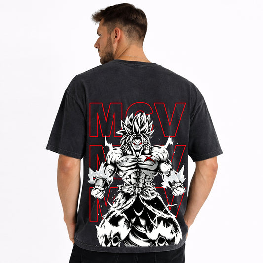 Dragon Ball Anime Broly Unisex Distressed T-Shirt