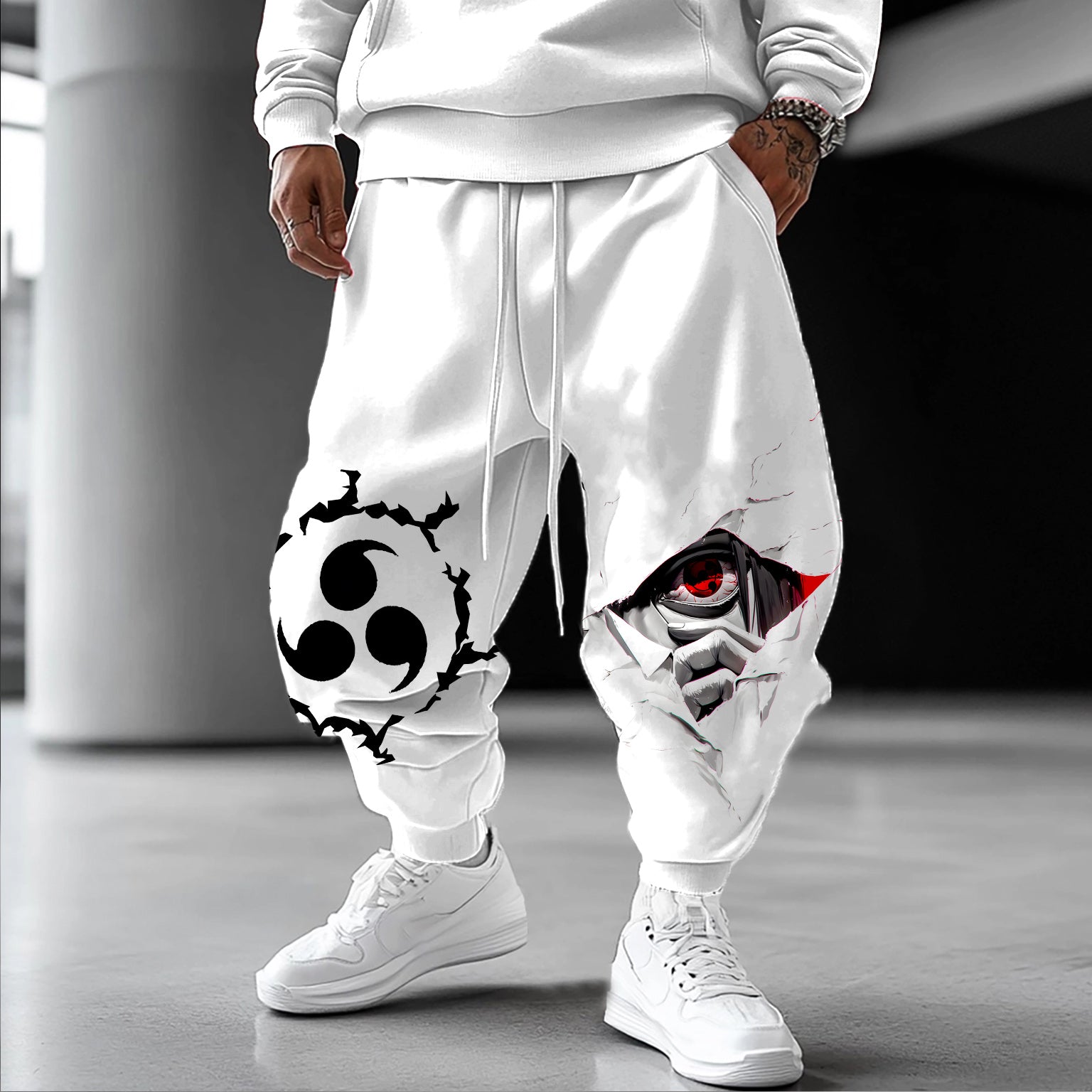Unisex  Casual Anime Streetwear Pants-comicclothing