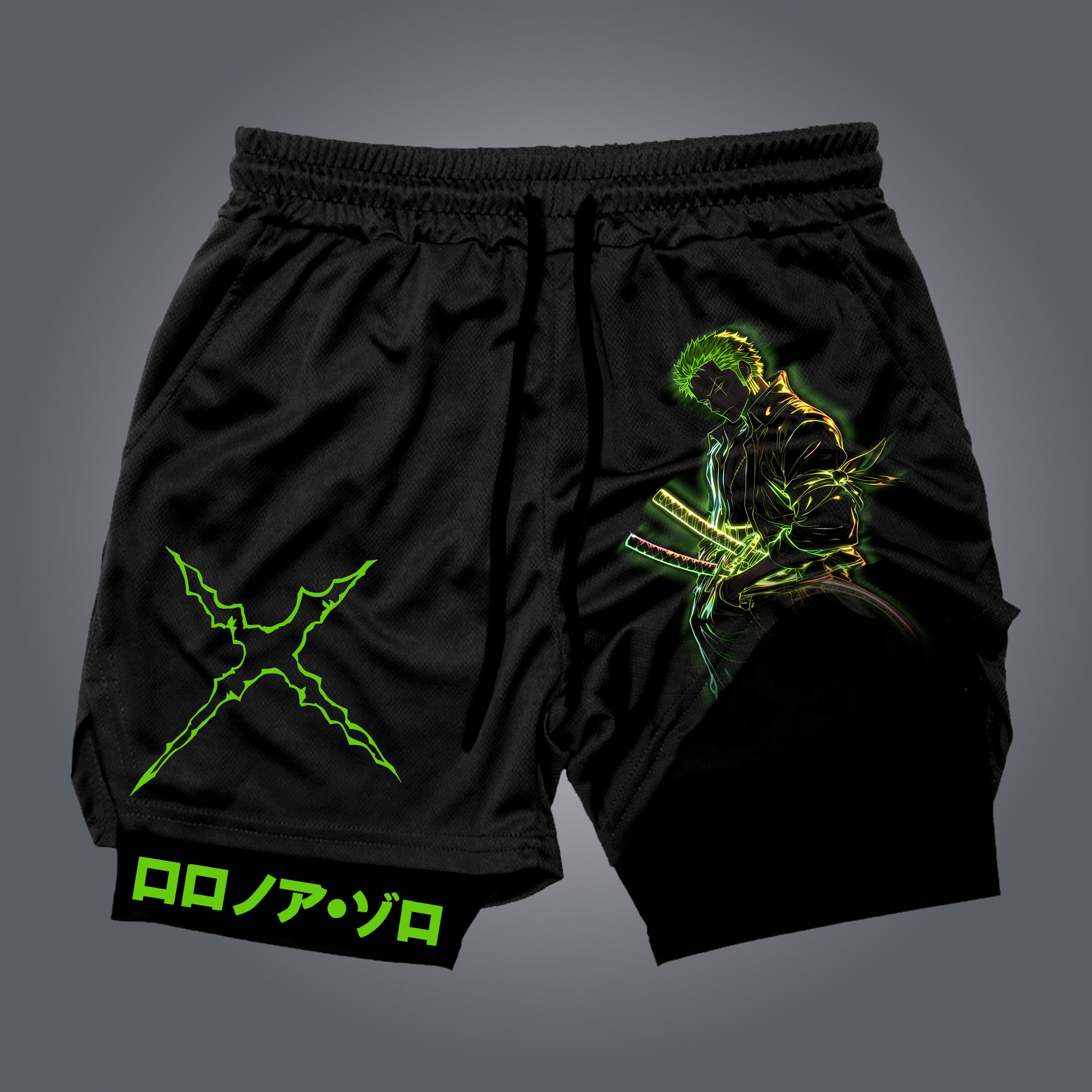 Unisex Anime Print Drawstring Dragon Ball Shorts-AnimeClothe