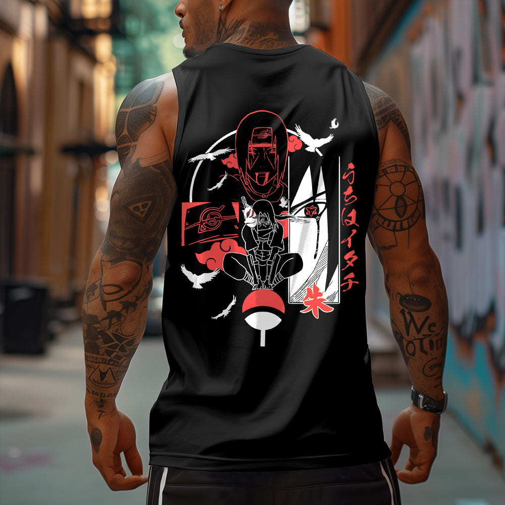 Casual  Anime “Anime”  Printed GYM Tank Top-comicclothing