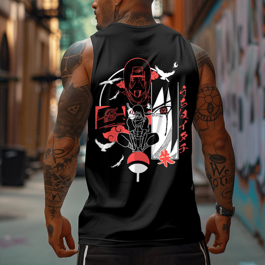 Casual  Anime “Anime”  Printed GYM Tank Top-comicclothing